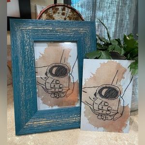 ✂️4x6 Print drawing done by my son titled ‘Coffee’✂️